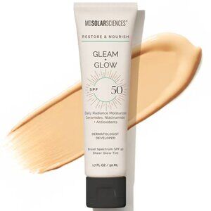 NWT MDSolarSciences Gleam + Glow SPF 50 50ml
